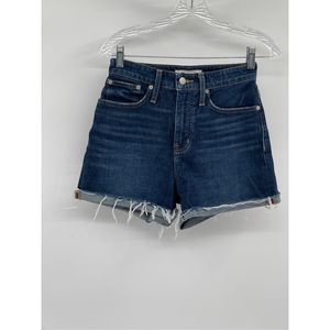 Madewell Shorts Cutoff Denim Jean Women Size 26‎ Curvy High Rise